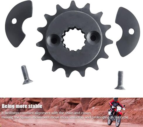 Front Sprocket Compatible with Honda XR650L 1993-2023 15T Front Sprocket M6 x 10Nm in Kuwait