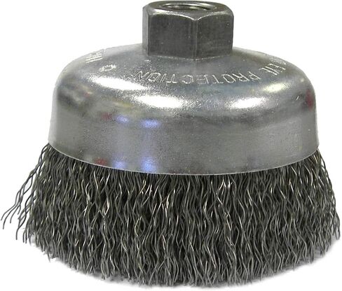 فرشاة كأس سلكية مجعدة 36037 Vortec Pro من Weiler 36037، حشو فولاذي 020 بوصة، 5/8 بوصة - 11 صامولة UNC، مصنوعة في الولايات المتحدة الأمريكية in Saudi Arabia