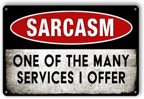 Funny Sarcastic Metal Tin Sign Man Cave Decor For Men Vintage Garage Sign Wall Decor Bar Signs For Home Bar Sarcasm Sign Dad's Garage Rules Metal Sign Sarcasm One Of The Many Services I Offer Sign in Saudi Arabia