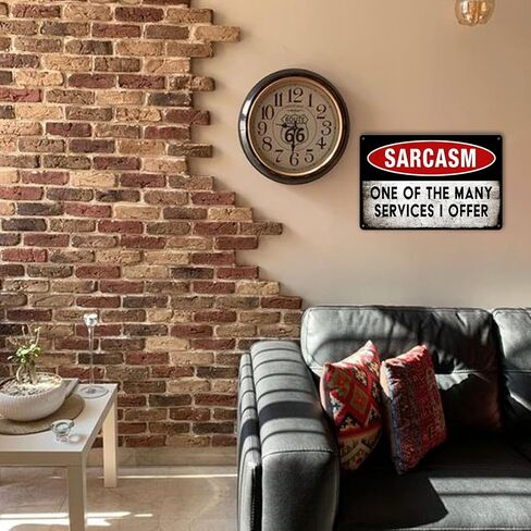 Funny Sarcastic Metal Tin Sign Man Cave Decor For Men Vintage Garage Sign Wall Decor Bar Signs For Home Bar Sarcasm Sign Dad's Garage Rules Metal Sign Sarcasm One Of The Many Services I Offer Sign in Saudi Arabia
