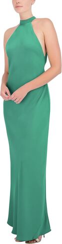 BCBGMAXAZRIA Women's Sleeveless Halter Neck Long Evening Dress in Saudi Arabia