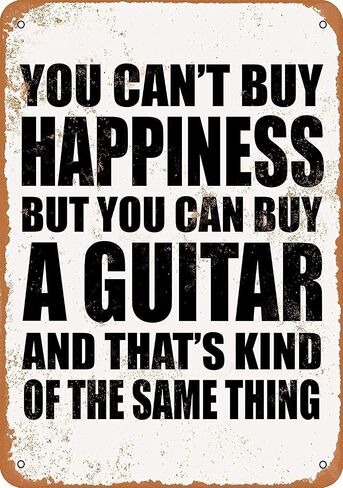 Sign You Can't Buy Happiness BUT You CAN Buy Local Funny Art Metal Tin Sign 16x12 inch Bar Pub Indoor Outdoor Wall Decor Gifts for Man in Saudi Arabia