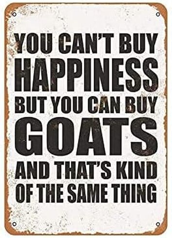 Sign You Can't Buy Happiness BUT You CAN Buy Local Funny Art Metal Tin Sign 16x12 inch Bar Pub Indoor Outdoor Wall Decor Gifts for Man in Saudi Arabia