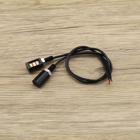 eMagTech 4 قطع دراجة نارية رقم لوحة ضوء 12 فولت 3 LED سيارة عالمية لوحة ترخيص دراجة نارية مصباح برغي بولت ضوء دراجة نارية ملحق دراجة نارية جزء (الضوء الأبيض) in Saudi Arabia