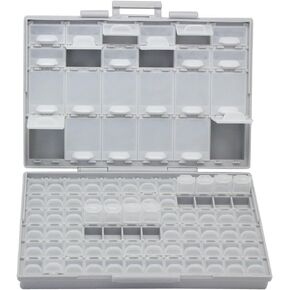 BOXALL96 96 Lids Enclosure SMD SMT Parts Organizer Surface Mount Box Labels