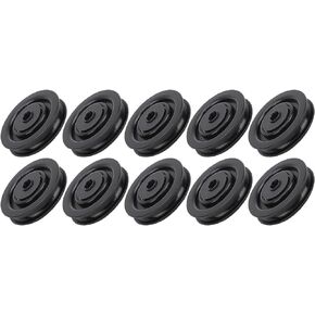 Keenso 10 Pcs 75mm/90mm Universal Nylon Bearing Pulley Wheel Fitness Hoisting Equipment for Cable Machine Gym Equipment