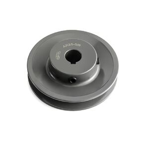 QWORK AK3558 Single Groove Web Sheaves, 3.55" OD 5/8" Bore V-Belt Sheave, A Belt Section, Cast Iron,for V-Belt