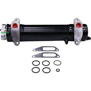 Solarhome 1810171C2 Oil Cooler with Cover and Gaskets Set for Case IH Combines 1660 1670 1680 Harvesters 1822 1844 with D414 D436 DT414 DT436 DT466 Engine