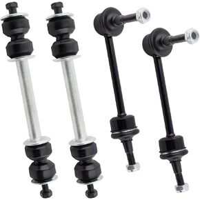 BOXI (Set of 4) 2x Front Stabilizer Sway Bar End Links + 2x Rear Stabilizer Sway Bar End Links Fit for Ford Crown Victoria Lincoln Town Car Mercury Grand Marquis 1995 1996 1997 | Replace K8853 K8848