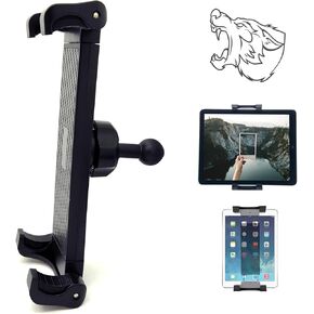 Universal Smartphone Tablet Holder w/17mm Composite Ball Joint for All iPad Pro Air Mini Tablets iPhone MAX Pro Plus Galaxy Tab Smartphone