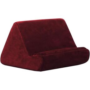 Pillow Pad Ultra Multi-Angle Soft Tablet Stand, Burgundy - Comfortable Angled Viewing for iPad, Tablets, Kindle, Smartphones, Books, Magazines, and More