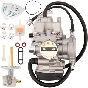 YFM400 Carburetor Carb, Carburetor Compatible With Yamaha 2000-2006 Big Bear YFM400 400 Carburetor, Yamaha 2000-2006 Kodiak 400 Carburetor,2007-2014 Grizzly 350 450 Carburetor
