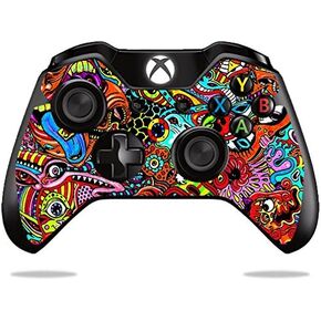 MightySkins Skin Compatible with Microsoft Xbox One or One S Controller - Acid Trippy | Protective, Durable, and Unique Vinyl wrap Cover | Easy to Apply, Remove, and Change Styles | Made in The USA
