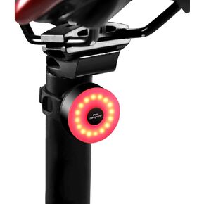 LED Rear Bike Light Rechargeable - 90 Hours Autonomy, USB-C Charging, with 5 Steady Flash Modes, DON PEREGRINO M2