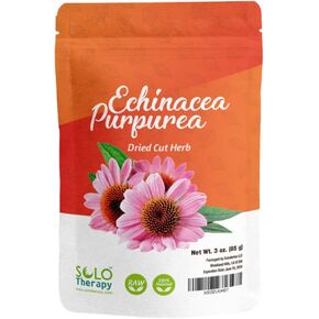 Echinacea Purpurea Herb 3 oz, Echinacea Purpurea Herb Tea, Dried Cut Herb, Resealable Bag, Premium Quality, 100% Natural