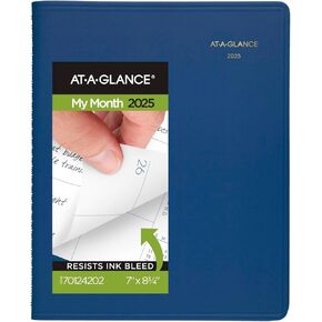 AT-A-GLANCE 2025 Appointment Book Planner, Daily, 5" x 8", Small, Black (702070525)