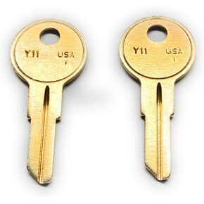 Pair of New Replacemnt Keys for HON File Cabinets and Various Office Furniture with Codes 101E Thru 255E Cut to Code (155E)