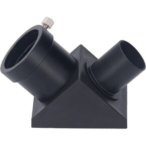 1.25 inch 90 Degree Diagonal Adapter Erecting Prism Optical Prism Diagonal Mirror for Refracting Eyepiece Lens and Astronomical Telescope