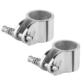 7/8" or 1" Bimini Top Jaw Slide Hinged Stainless Steel with Quick Release Pins 2PCS Bimini Top Hardware (1 INCH-2PCS)