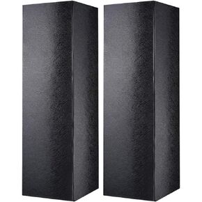 MALICPLUS 2 Wine Gift Boxes 13.5x4.5x4 Inches, Bottle Gift Boxes for Liquor and Champagne, Magnetic Closure Collapsible Gift Boxes (Glossy Black with Grass Texture)