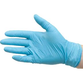 10 Mil Extra Think 12" In Long Cuff Blue Nitrile Examination Heavy Duty Powder Free Gloves, Texture, No Sterile, Latex Free, Allerry Free, X-Large, 1Inner X 50pcs