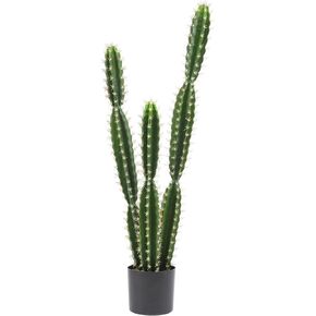Tall Faux Cactus Plant，50in Realistic Texture Tall Fake Plant, Artificial Cactus Plants Large with White Planter Indoor Outdoor for Home Office Living Room Bedroom Foyer Porch Decor.