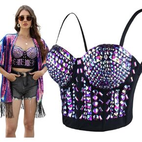 Party Bustier Corset Party Top - Ideal Rave Outfit for Women - Festival Outfit or Party Corset Top for Women