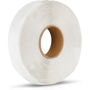 X-Haibei Butyl Seal Tape RV 1/8" X 1" X 30' White, RV Butyl Rubber Sealant Tape,Leak Proof Putty Tape for RV Repair, Window Sealing, Boat Sealing, Glass and EDPM Rubber Roof Patching