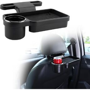 صينية حامل أكواب ليفتي للسيارة، صواني السيارة القابلة للفصل لتناول الطعام، منظم السيارة الخلفي متعدد الوظائف، منظم المقعد الخلفي للسيارة، تصميم قابل للطي، ملحقات السيارات لمعظم المركبات in Kuwait