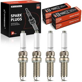 A-Premium Iridium Platinum Spark Plugs Compatible with BMW 330e, 330i GT xDrive, 530i, 530e xDrive, X3, 430i xDrive Gran Coupe, X1, 740Le xDrive, 230i xDrive, X4, X2 & Mini Cooper, Pack of 4