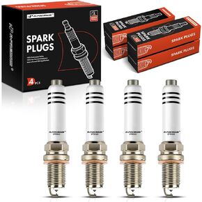 A-Premium Iridium & Platinum Spark Plugs Compatible with Volkswagen Jetta 2013-2018 & Audi A3 Sportback e-tron 2016-2018, 1.4L, Pack of 4