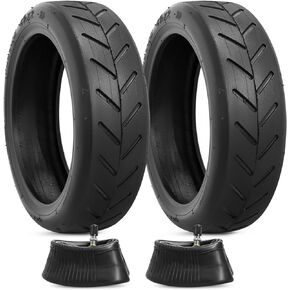 8.5x2.0 Inches Electric Scooter Tires and 50/75-6.1 Heavy Duty Inner Tubes TR4A Straight Valve Compatible with 8 1/2X2 8.5 x 2.0 Gotrax Gxl V2/Xiaomi M365 Electric Scooter Tire and Inner Tubes
