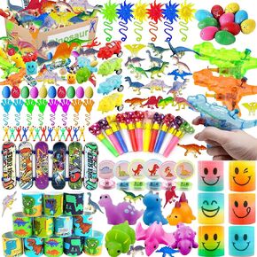 Dinosaur Party Favors Dinosaur Figures Goodie Hatching Eggs Cars Bracelets Gifts Pinata Filler Bulk Toys for Dinosaur Party Boy Kid Birthday Party Stuffers Supplies (Style 01)