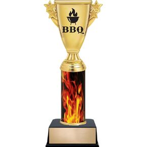 11" Inferno Barbeque Cooking Trophy, Barbeque Cooking Award with Custom Engraving Prime
