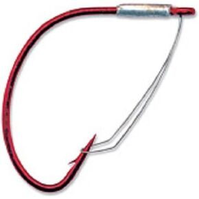 Mustad Wide Gap Weedless Hook - Red 2/0