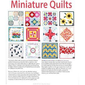 Leisure Arts Quilt and Sew Miniature Quilts Quilting Book, Quilting Books, Quilt Books, Quilt Patterns for Quilting, Quilting Patterns, Quilting Books and Patterns, Quilt Pattern Books