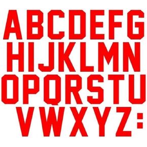 Fanbrilliant 104 Pieces 2 inch Iron On Letters for Sports T-Shirt Jersey Iron On Heat Transfer Letters (Black)