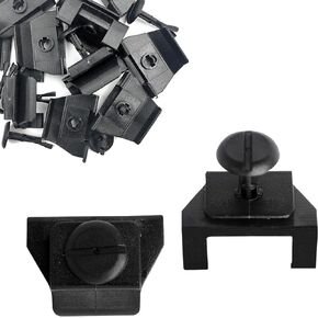 Pack-40 Nylon Plastic Fastener #53879-58010, Front Fender Bumper Cover Clip, Car Front Fender Cover Clips, Replacement for Toyota Lexus (Black)