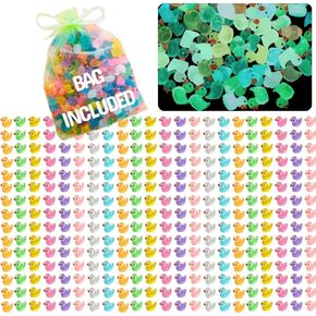 بطات صغيرة، بطات صغيرة 200 حزمة، 200 قطعة من بطات الراتنج الصغيرة المضيئة، حقيبة أورجانزا مجانية، بطات صغيرة تتوهج في الظلام، بطة صغيرة، بطات صغيرة من الراتنج، بطات صغيرة، بطات بلاستيكية صغيرة، بطات صغيرة للاختباء in Kuwait