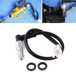 Motorcycle Brake Light Switch Universal Motorcycle Hydraulic Brake Pressure Rear Light Switch Banjo Bolt Switch for Motorcycle Scooter Moped Dirt Pit Bike ATV(M101.25MM)