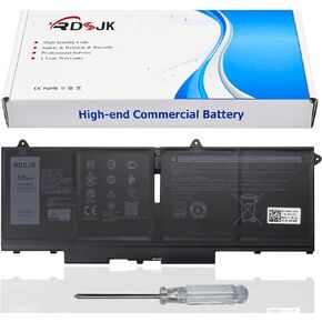FK0VR 8P81K 293F1 Laptop Battery for Dell Latitude 5330 5430 5530 7330 7430 7530 Latitude 5330 7330 7430 2-in-1 Series 8H6WD 08H6WD 01VX5 001VX5 404T8 0404T8 PX0GF 0PX0GF 51R71 051R71 HFN8K 15.2V 58Wh