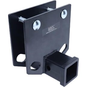 Quick Products QP-DBAR2SB Drop-Down Bumper Receiver Adapter with 2" Receiver - Fits 2" x 4" Bumper, Black