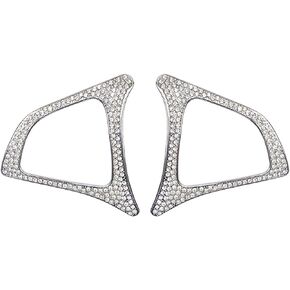 Bling Bling Crystal Steering Wheel Button Frame Cover Car Interior Trim Sticker Decals for A B C V Class CLA GLA CLS GLC GLE GLS SLC SL