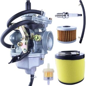 Recon 250 Carburetor for Honda TRX250 2x4 1997-2001，Recon 250 Carburetor for Honda TRX250TM TRX250TE 2x4 ES ATV Carb 2002-2023 with Air Filter