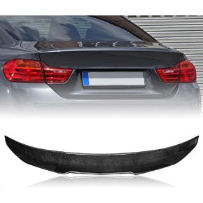 F32 Trunk Spoiler Compatible with BMW 4-Series F32 Coupe Spoiler 2014-2020, Carbon Fiber Hydro-Dipping (DN-Type)