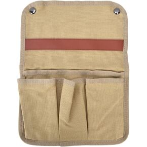 Mumusuki Camping Chair Armrest Hanging Storage Pouch Snack Bag for Outdoor Folding Camping Chair Caddy Seat Arm Rest Cup Holder Shoulder Side Tote Bag(Khaki)