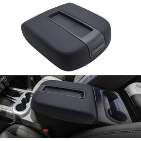 استبدال غطاء مسند الذراع لوحدة التحكم المركزية من Geloo لسيارة 2007-2013 Chevy Silverado/Tahoe/Suburban/Avalanche، GMC Sierra/Yukon/Yukon XL غطاء وحدة التحكم المركزية لراحة الذراع يستبدل 15217111 (أسود) in Kuwait