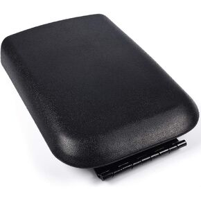 HaoTang New Center Console Lid with Hinge & Latch, Compatible with Ford Mustang 2005-2009, Armrest Lid Top Cover Black Replacement