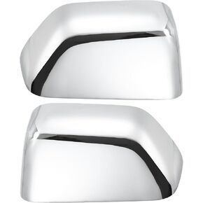 uxcell 1 Pair Chrome Plated Top Half Mirror Cover for Ford F-350 Super Duty 2017-2022 for Ford F-550 Super Duty 2017-2019 for Ford F-450 Super Duty 2017-2022