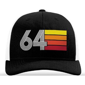 NewEleven 60th Birthday Gifts for Men Women - 1964 60 Year Old Gifts for Men, Women, Dad, Mom, Husband, Wife, Him, Her - Retro Trucker Hat in Kuwait